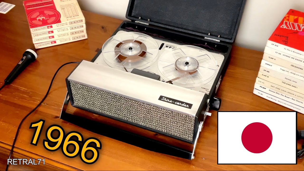 Shira-corder A7700 reel to reel tape recorder. A capable machine from 1966