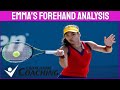 US Open Champion Emma Raducanu’s Slow Motion Forehand Analysis