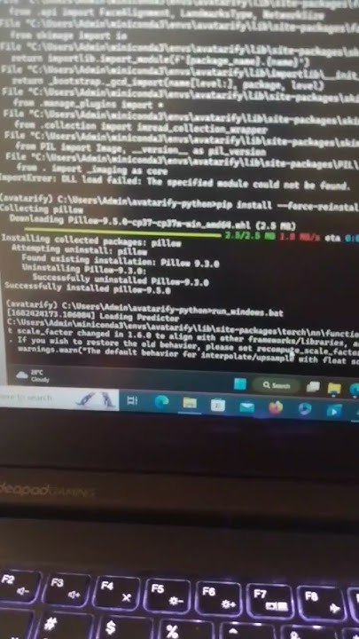 Fix error codes on Avatarify mini conda python for deepf@ke video call ...