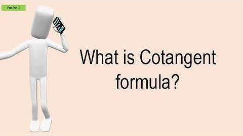 What Is Cotangent Formula?