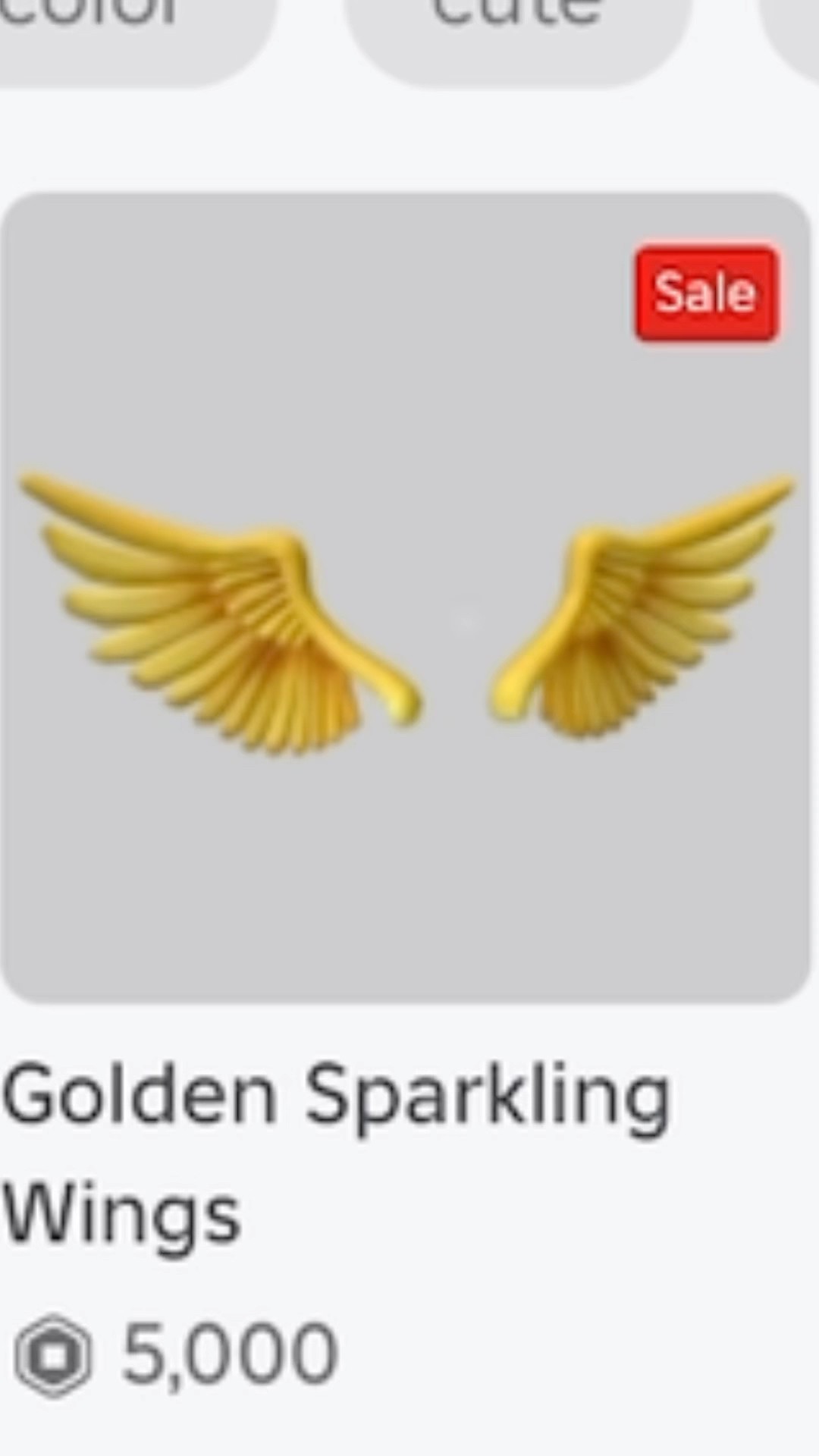 Purchasing The Golden Sparkling Wings On Roblox YouTube Oardefault 