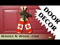 Canoe Paddle Door Decoration Thing (WnW #120) Christmas Craft Canoe Paddle Door Decoration Thing (WnW #120) Christmas Craft