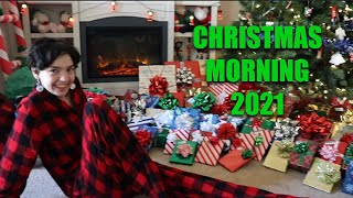 Opening Presents Christmas Morning 2021