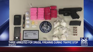 Traffic stop in Whately leads to 3 people arrested for drug trafficking and firearm charges