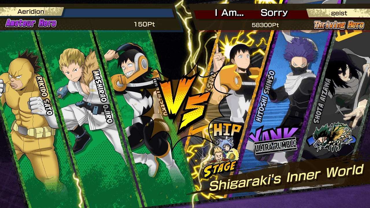 My Hero Academia: All's Justice | Ranked Match Gameplay | Sero, Ojiro, Sato vs Sero, Shinso, Aizawa