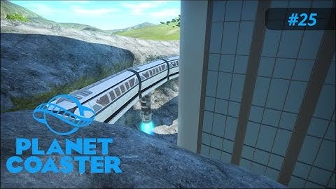 Lets Play Planet Coaster S01/E25: the monorail in the sci-fi area