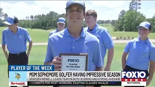 Player of the Week: MGM golfer Grayden Newell