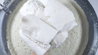 Homemade Gym Chalk Crumble into water and Paste play | Cylinder Shape