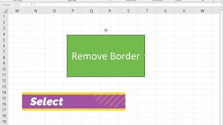 Remove Border from Text Box in Excel with Simple Method