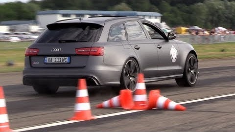 710HP Audi RS6 LA-Performance w/ Milltek Exhaust - LOUD Revs & Dragrace vs RS6 Akrapovic!