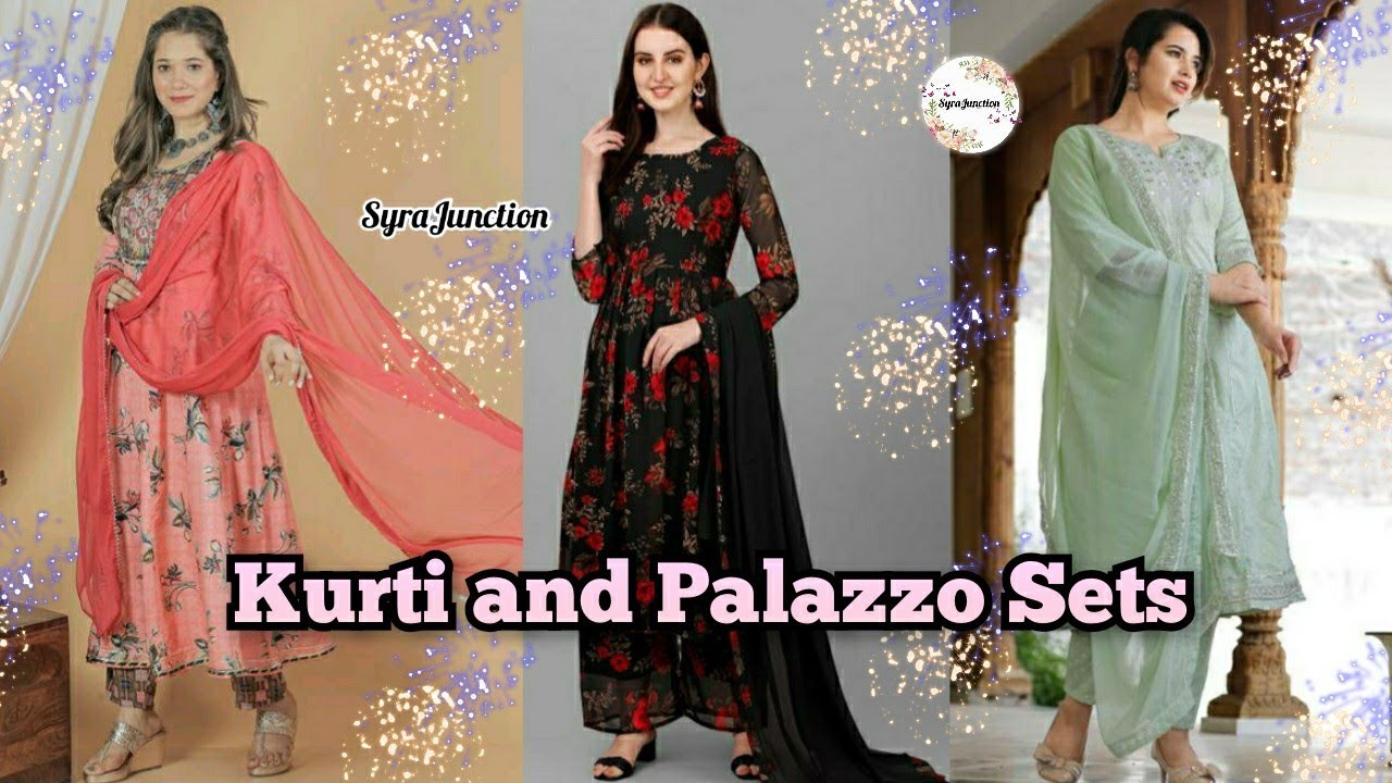 Buy INDYES Women Kurta Palazzo Dupatta Set Online at Best Prices in