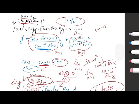 Regular/Irregular Singular points