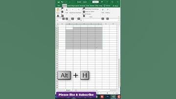 shortcut key of merge cells in excel #shorts