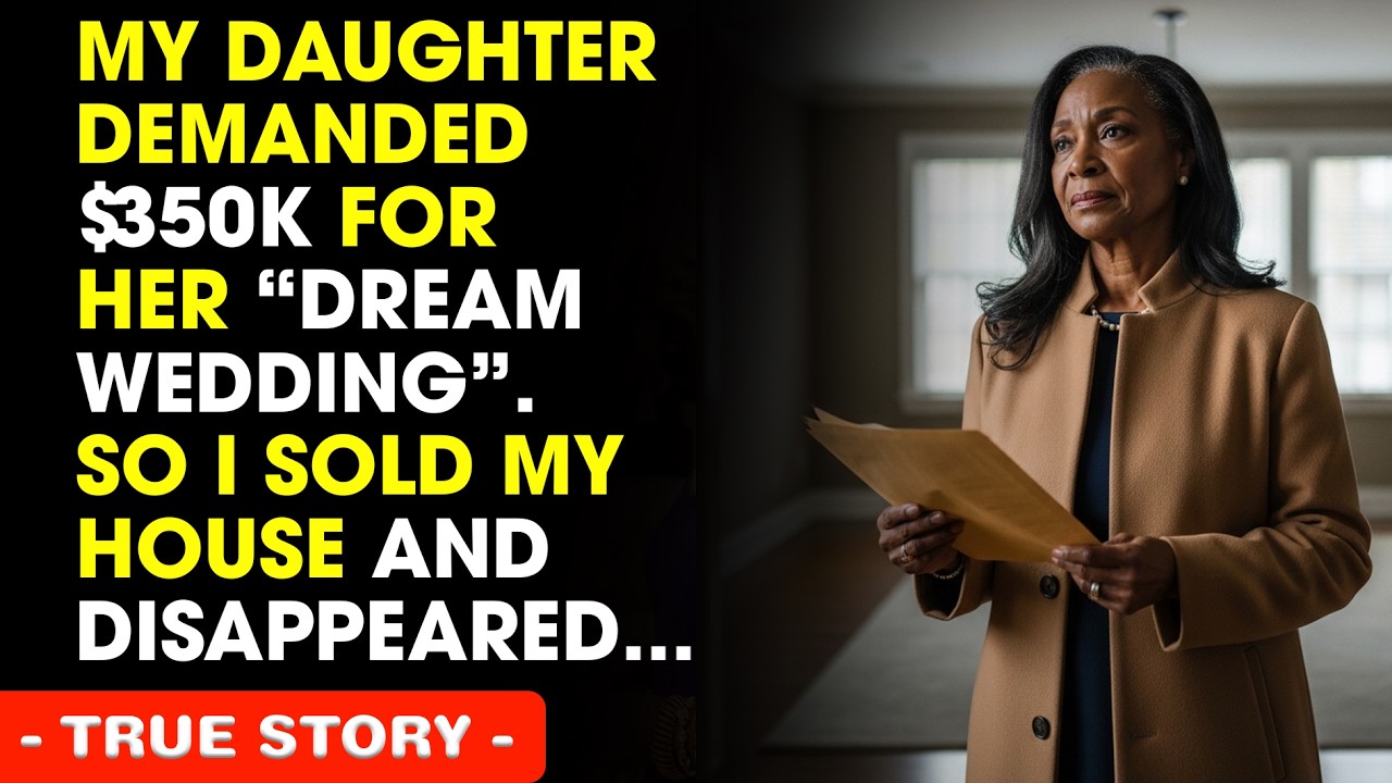 My Daughter Demanded $350K For Her “Dream Wedding” — So I Sold My House And Disappeared