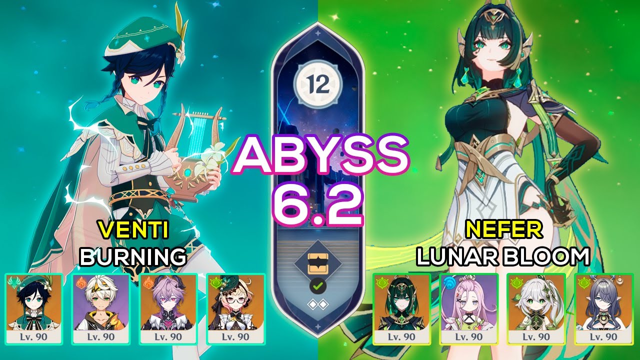 [NEW] C0 Venti Burning & C0 Nefer Bloom | Spiral Abyss 6.2 | Genshin ...