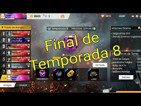 Cuando Termina La Temporada 8 De Clasificatoria Inicio De Temporada 9 En Clasificatoria Free Fire