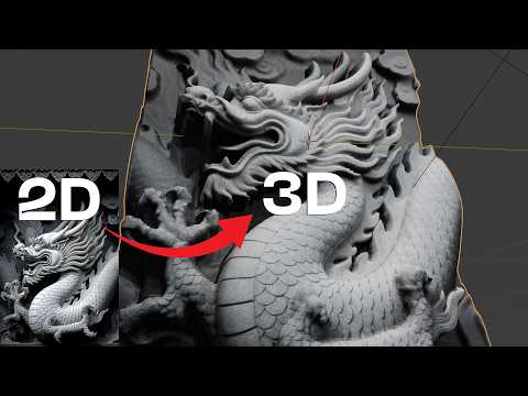 How to Turn Any 2D Image into a 3D Mesh in Blender in Just Minutes