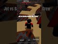 Jet vs Battle Ready Ms. Crow from Roblox T Titans battlegrounds!