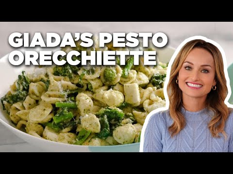 giada-de-laurentiis-makes-orecchiette-pasta-with-almond-pesto-|-food-network