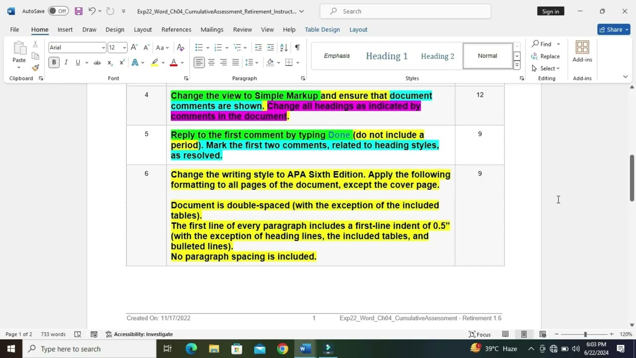 Exp22_Word_Ch04_CumulativeAssessment_Retirement | Exp22 Word Ch04 CumulativeAssessment Retirement