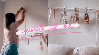 Decorate With Me: DIY wall lights with no drills!