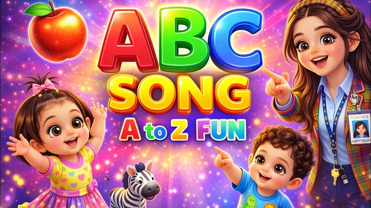 A to Z Alphabet Song | ABC Learning with Teacher & Kids | Fun Nursery ...