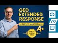 PASS the GED RLA Extended Response in ONE Lecture GED RLA (From Prompt to Essay) GED