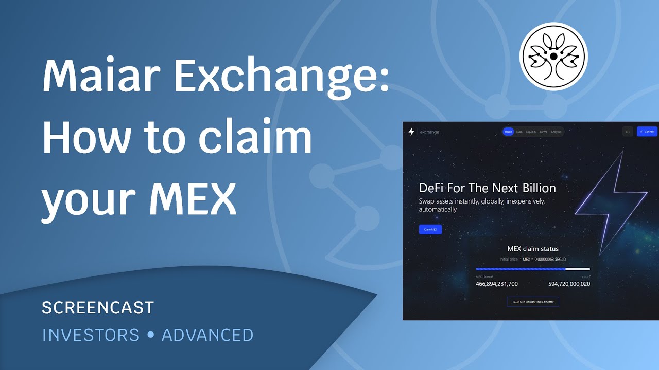 Screencast I How to claim your MEX