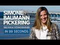 A Scientist's Life in 99 Seconds: Biological Oceanographer Simone Baumann Pickering