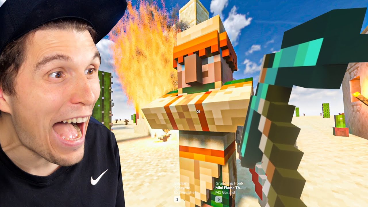 Ich spiele ULTRA REALISTISCHES MINECRAFT in der WÜSTE