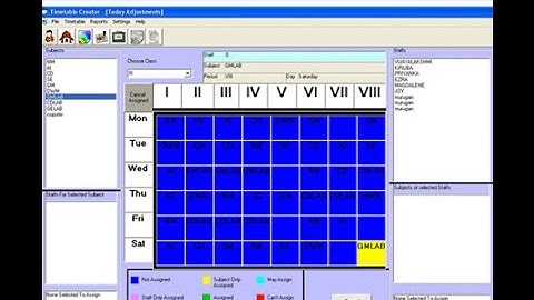 Time Table Visual Basic 6.0 Project