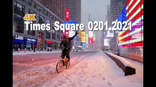 Times Square / Storm. 0201.2021, New York City. GoPro HERO 8 / 4K