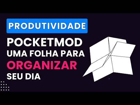 POCKETMOD uma FOLHA de papel para ORGANIZAR o seu dia