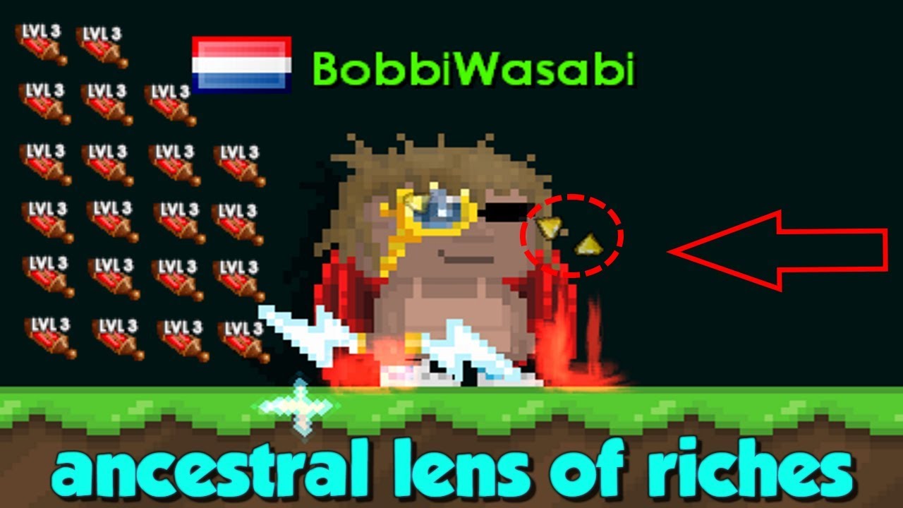 Growtopia Upgrading Ancestral Lens of Riches to lvl 3! YouTube