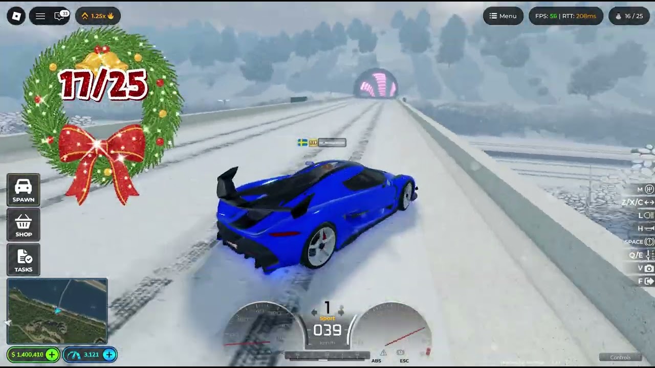 All 25 Snowman location in realistic car driving simulator /2025