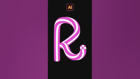 Candy cane letter design in illustrator | illustrator tips | blend options | jzgraphics