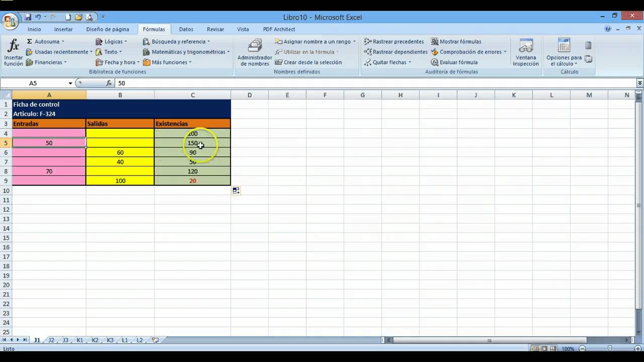 Práctica J1 Excel Grado Superior (SI) digital marketing