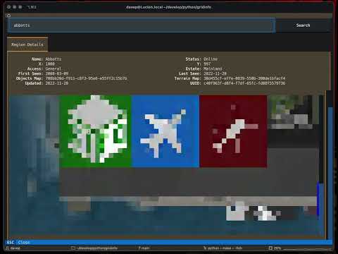 A revisit to gridinfo - Written in Python with Textual
