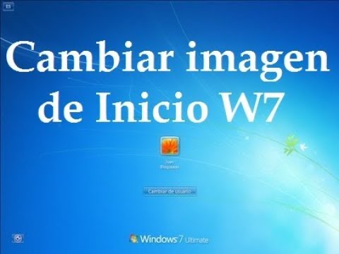 Cambiar Imagen de Inicio de Windows 7 - YouTube