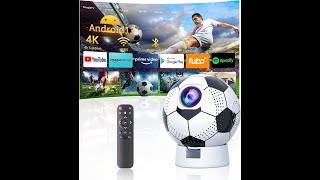 enoecsy Football Projector with Motorized Correction Review - Pros &amp; Cons - Mini Projector
