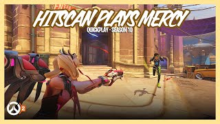 Hitscan Plays Mercy • Mercy on Suravasa • Overwatch 2 (Quick Play)