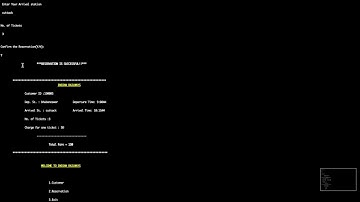 C++ implementation of Indian Railways Reservation System