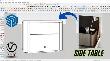 Furniture design (Side table) in Sketchup | Hindi | Sketchup Tutorial