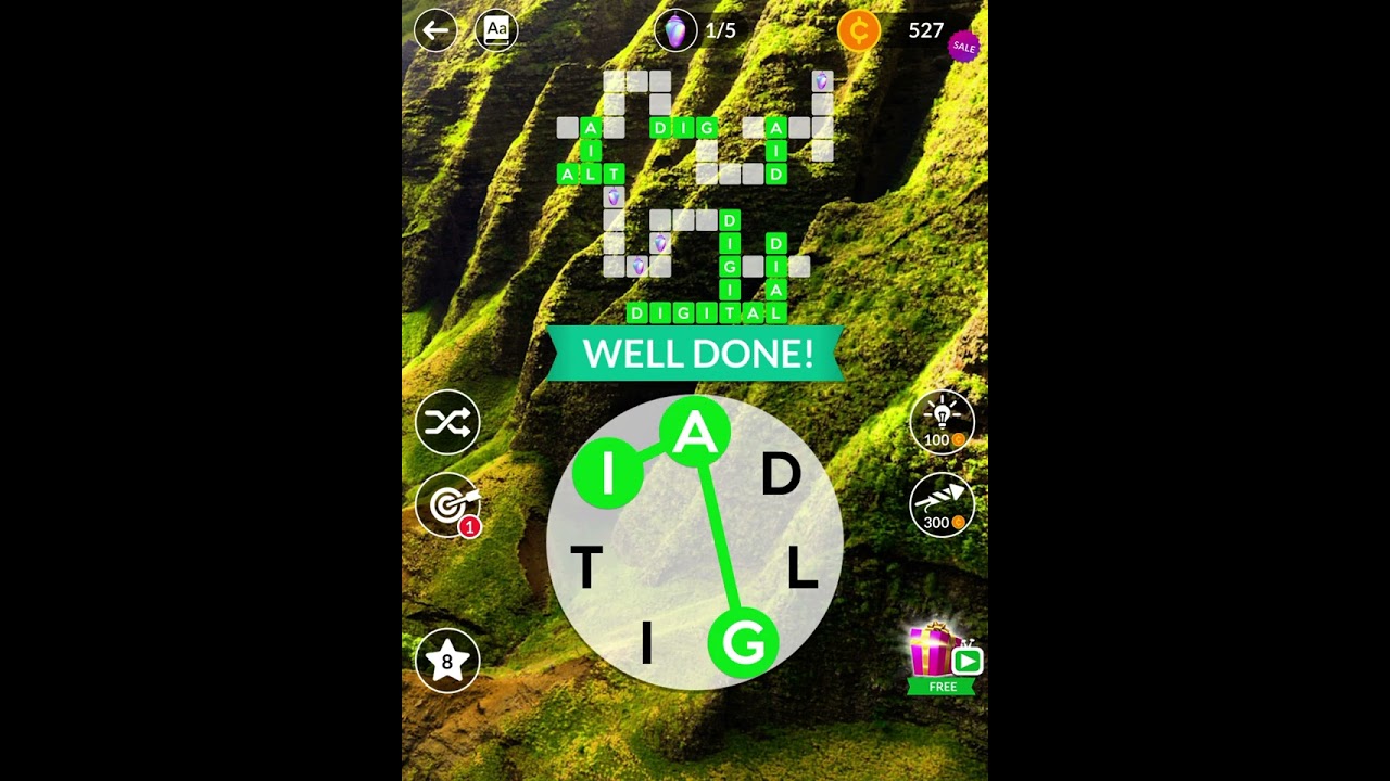Wordscapes Level 672 Thick 16