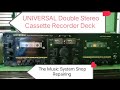 UNIVERSAL STEREO Double Cassette Recorder Amplifier TDA-2 Repairing shop #universal #amplifier