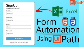 Automate Form Filling with UiPath Studio and Excel Data | Mini-Project | RPA