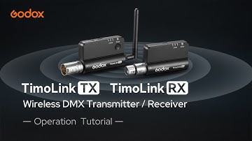 TimoLink TX & TimoLink RX Wireless DMX Transmitter Receiver | Operation Tutorial