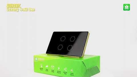 Công tắc thông minh Hunonic Luxury 4 nút | Sử dụng công nghệ BLE | Hunonic Việt Nam