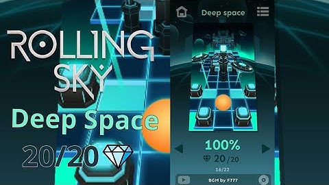 Rolling Sky - Level 13 - Deep Space - 100% Complete, All Gems ! ( Android )