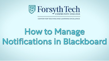 How to Manage Notifications in Blackboard Ultra
